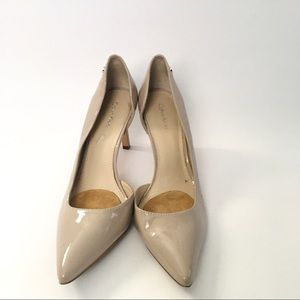 Calvin Klein D’orsay pointed toe nude heel